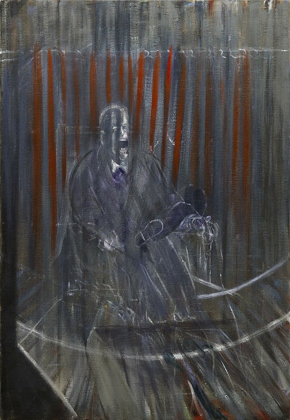 培根作品《尖叫的教皇》（1950）   图片来源：The Estate of Francis Bacon