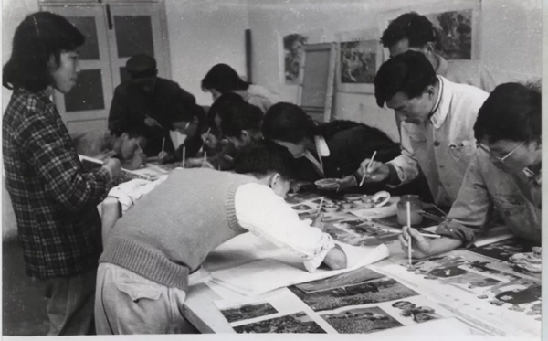 1960年在美术学院附中画《当代英雄》