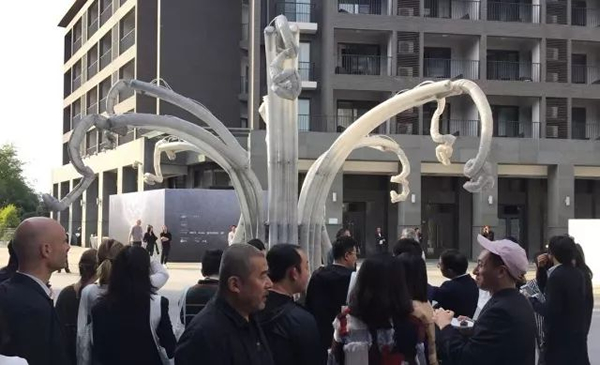 作品在展览现场