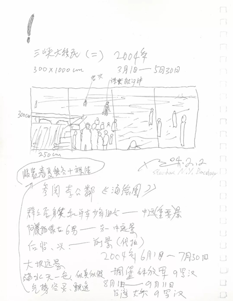 《三峡新移民》草图2