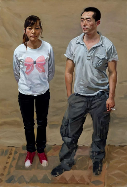 陈丹青 北方青年  布面油画 92x138cm 2010