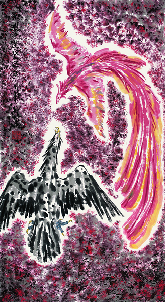 周天黎 《元泱之涅》 180cm x 95cm  2013年