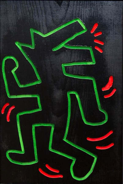 凯斯•哈林《Untitled》，1983，Gerald Hartinger Fine Arts, Vienna © The Keith Haring Foundation。图/The Albertina Museum提供。