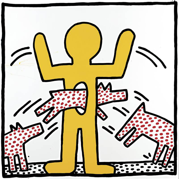 凯斯•哈林《Ohne Titel》，1982 © The Keith Haring Foundation。图/Larry Warsh提供。