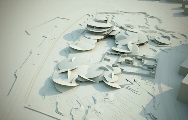 卡塔尔国家博物馆3D模型图