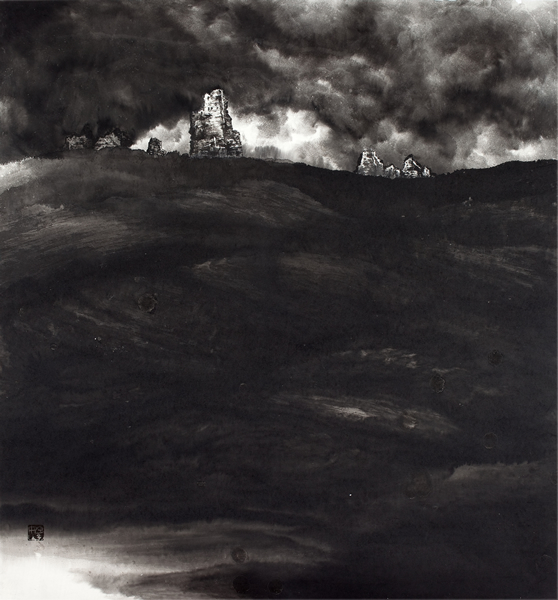 37混元系列之二，90×96cm，纸本水墨，2010