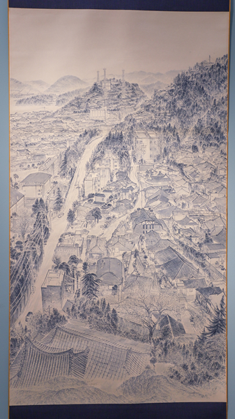 朴成愚画家的《瑞山洞》