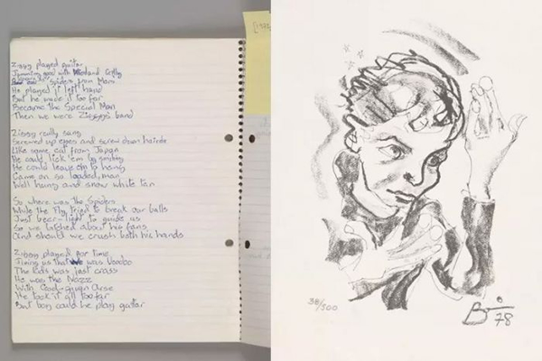 展中有不少从未公布过的Bowie私物