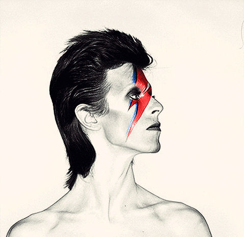 最具标识性的Bowie闪电妆
