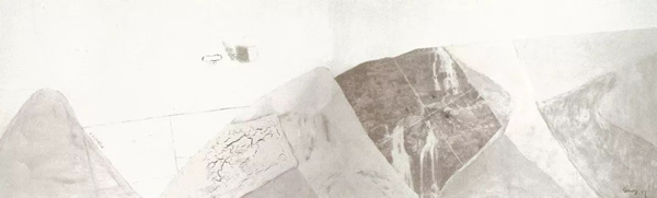 董其昌计划-5(两联画) 布面油彩、喷绘、丙烯·128cm×416cm