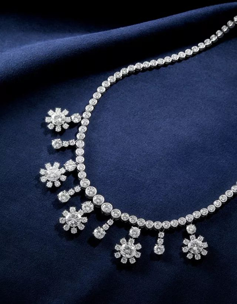 Diamond Fringe Necklace