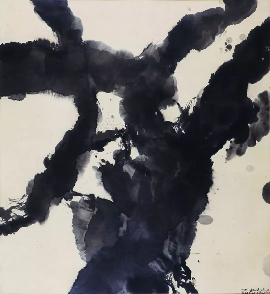 参展作品  赵无极 西湖墨韵 2001年