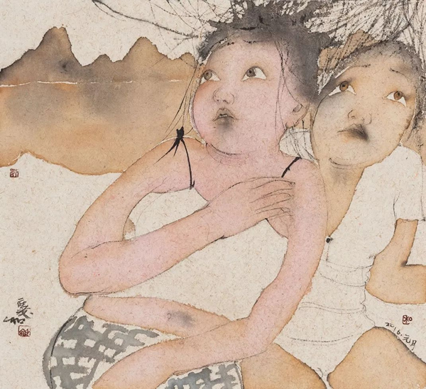 东京画廊 刘庆和 风过 41×44cm  纸本水墨 2016
