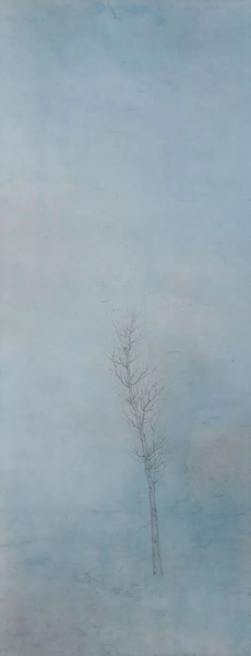EGG画廊参展作品 朱建忠, 无题07, 136×53cm, 纸本水墨, 2015