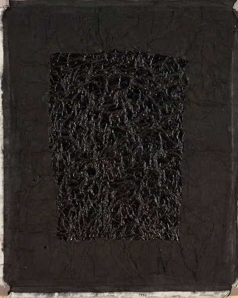 墨斋画廊 杨诘苍 无题 老墨 纱布 宣纸 92 x 73 cm
