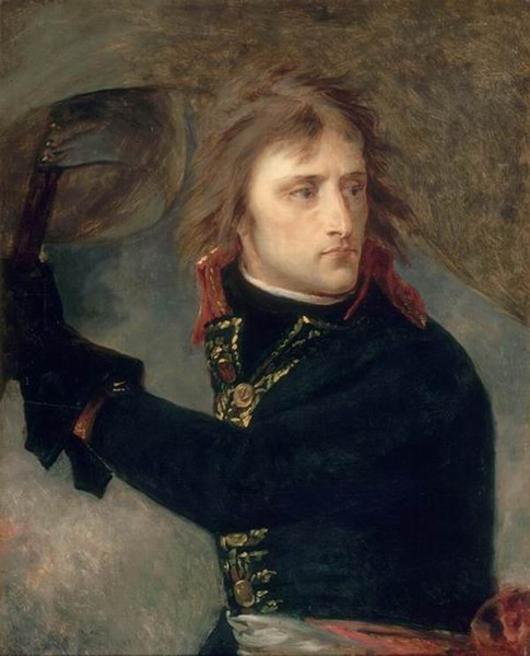 《拿破仑在阿尔柯桥上》，Antoine-Jean Gros，1796年