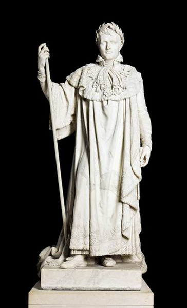 加冕仪式上身着礼服的拿破仑一世大理石像，Claude Ramey，1813年