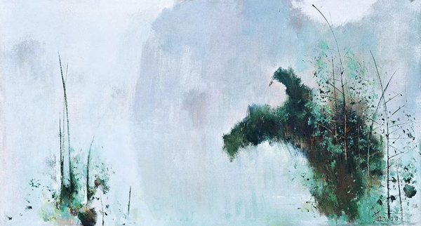 苏天赐 《水边的幽篁》 1998 年作 北京保利 2015年春拍 Lot 4034 成交价：RMB 2,530,000