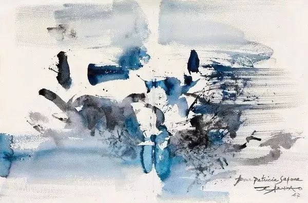 赵无极《构图》，1957