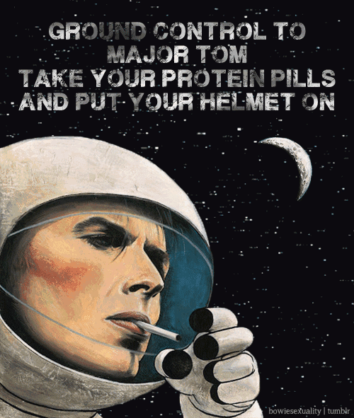宇航员“Major Tom”是Bowie的第一个虚拟人物