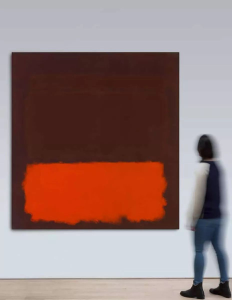 Mark Rothko (1903-1970) No.6/Sienna, Orange on Wine, 1962 Oil on canvas