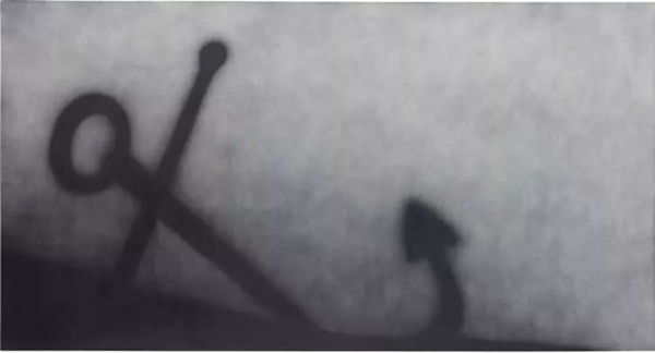 Edward Ruscha (b. 1937) Anchor Stuck in Sand, 1990 Acrylic on canvas