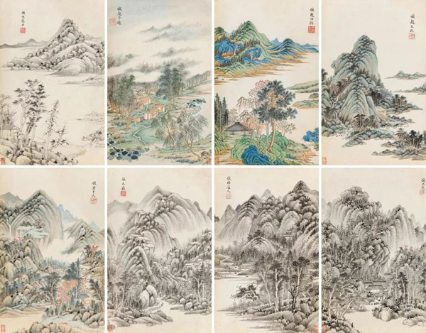 3043 王时敏 仿古山水册