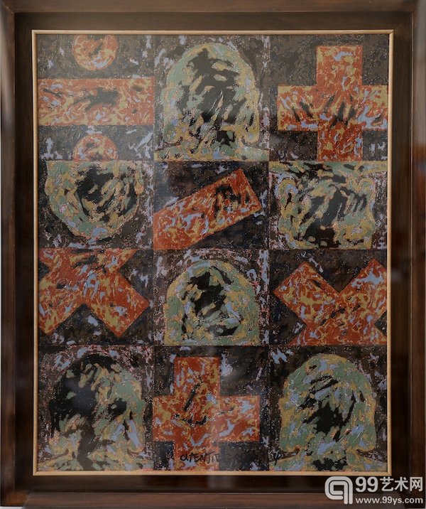 《加减乘除18-2》59×49.7×5.2cm 综合材料 2018