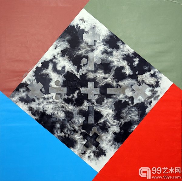 《风烟故事》(局部-5) 150×150cm 布面丙烯 2016