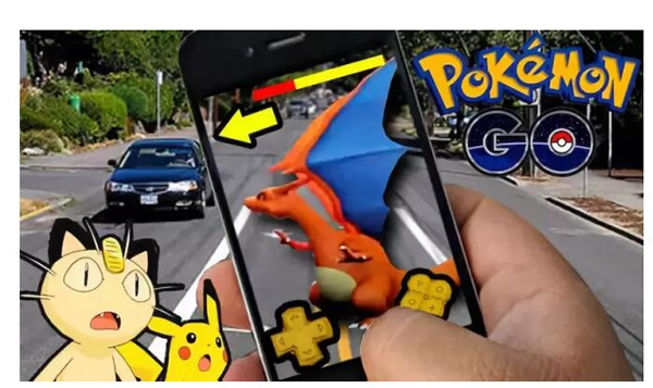 PokémonGO（《精灵宝可梦Go》）是由任天堂和谷歌联合开发的现实增强（AR）宠物养成对战类RPG手游