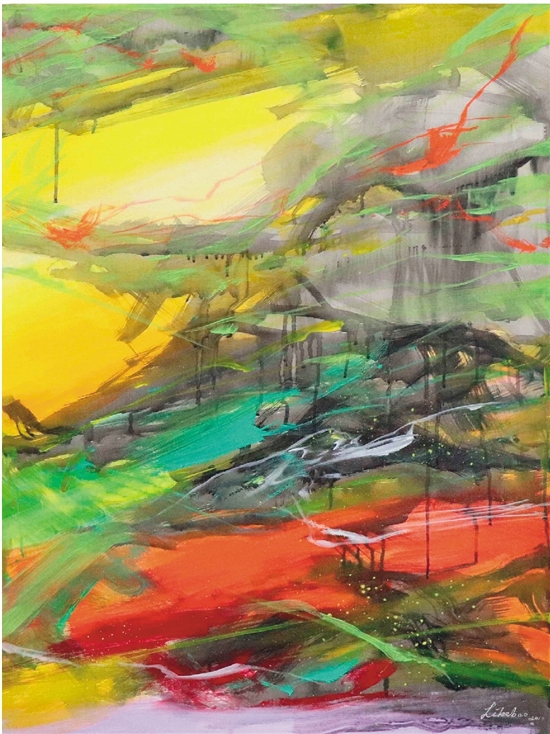 李克宝 流动的生命 80×100cm