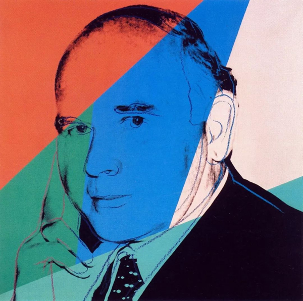 安迪·沃霍尔（美国） 彼得·路德维希肖像 105×105cm 亚麻布丝网版画 1980 