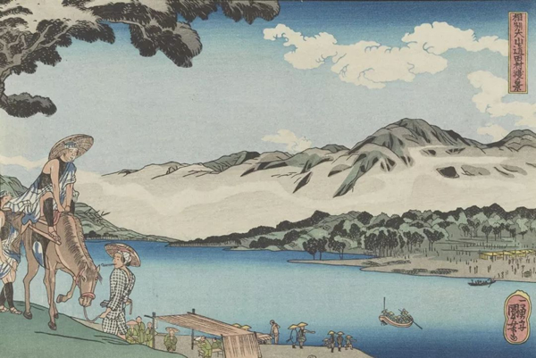葛饰北斋（日本） 风景 24cm×35cm 木版套色 年代不详