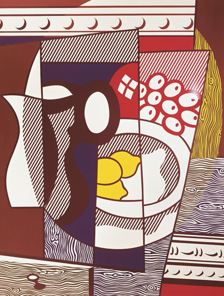 罗伊·利希滕斯坦因（美国） 柠檬立体静物  228.6×172.7cm 布面油彩 1975