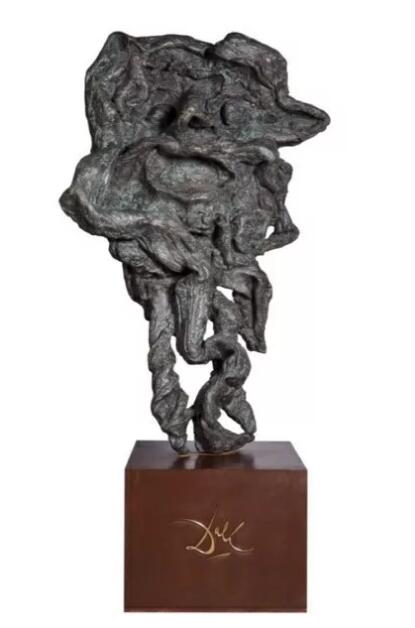 萨尔瓦多·达利（西班牙） 农牧神 人头角 218cm×60cm×140cm 铜 1973