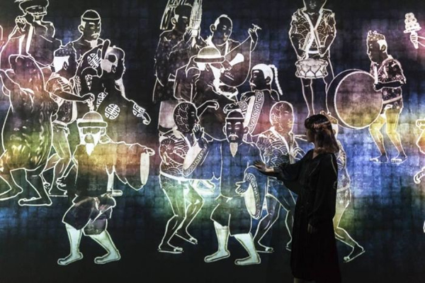 Walk, Walk, Walk: Search, Deviate, Reunite teamLab, 2018, Interactive Digital Installation, Endless, Sound: Hideaki Takahashi, Voices: Yutaka Fukuoka, Yumiko Tanaka