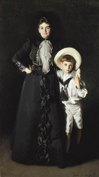 《爱德华·戴维斯夫人和她的儿子》（Portrait of Mrs. Edward L. Davis and Her Son, Livingston Davis）1890 布面油画 洛杉矶艺术博物馆 Frances and Armand Hammer Purchase Fund, M.69.18 Photo © Museum Associates/ LACMA