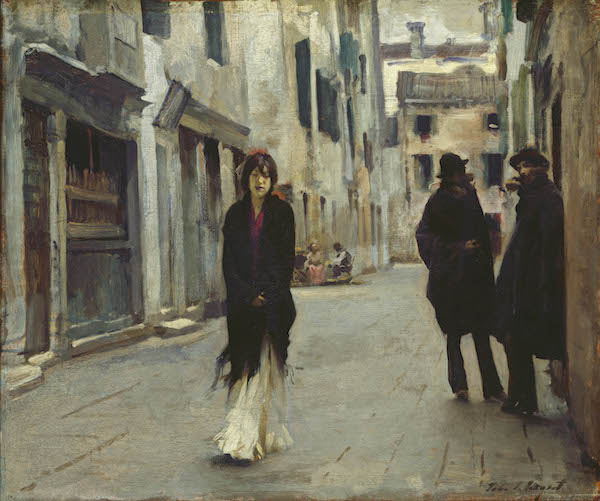 《威尼斯街道》（Street in Venice）1882 木板油画 华盛顿国家美术馆 Gift of the Avalon Foundation, 1962.4.1