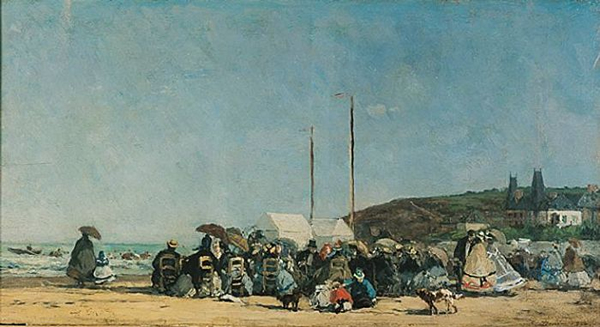 《特鲁维勒沙滩》（La plage de Trouville）