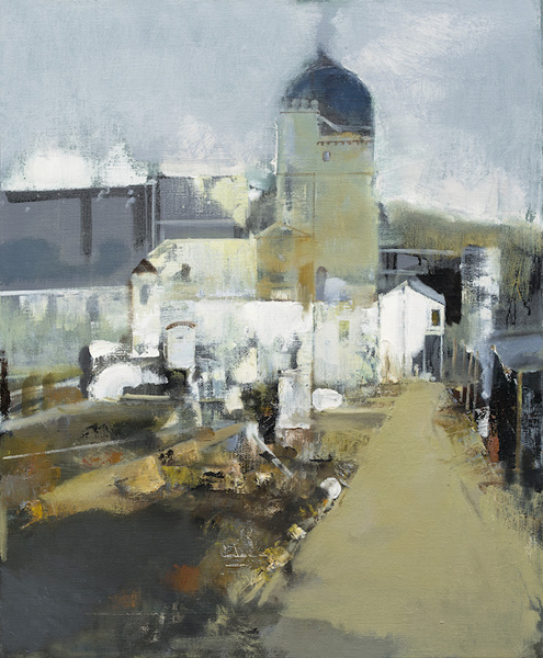 姜建忠，《德国乡村印象》，73x60cm，2017年