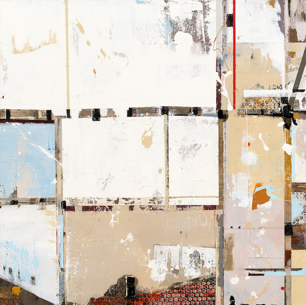 袁崇寅，《墙里墙外 十》，80×80cm，2018年