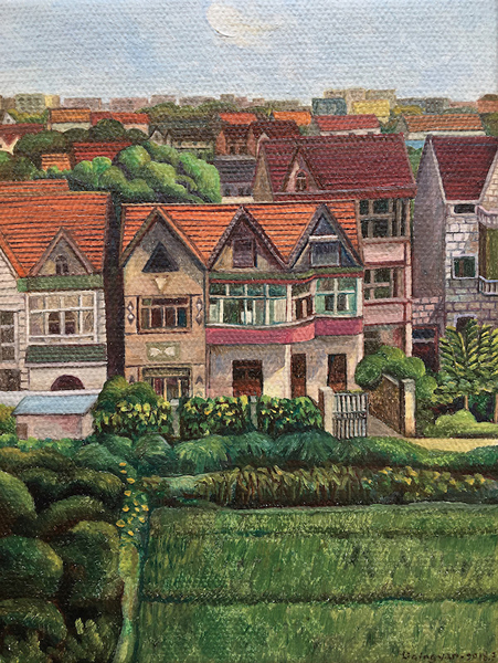 李晴艳，《城中宅系列Ⅰ》，10×15cm，2018年
