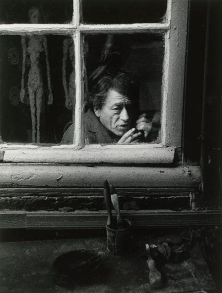 瑞士雕塑家 Alberto Giacometti，1960年，摄影师：Christer Strömholm