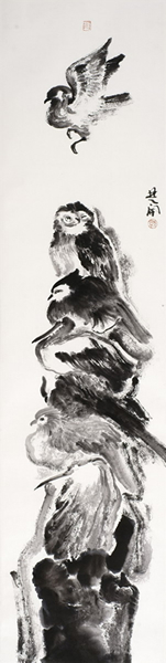 郭楚开《众生相之十二》138X34CM2018 