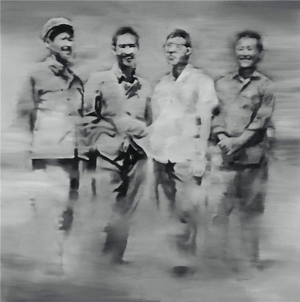 同学少年   2007 200x200cm   布上油彩