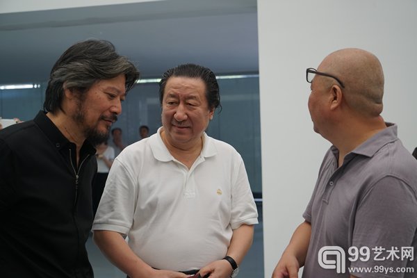 中国国家画院院长杨晓阳出席展览开幕式