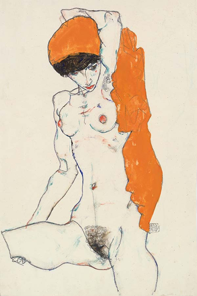席勒，《站立的人体》，1914