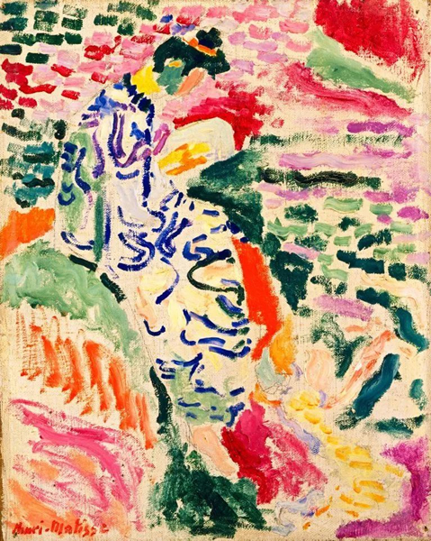 马蒂斯《水边的日本女人》，布面油画，1905年，纽约当代艺术美术馆