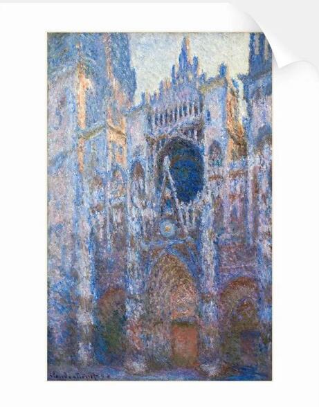 莫奈《Rouen Cathedral,West Façade》