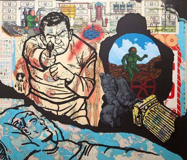 此次回顾展的名称以沃纳罗维茨1986年的作品《History Keeps Me Awake at Night》命名。